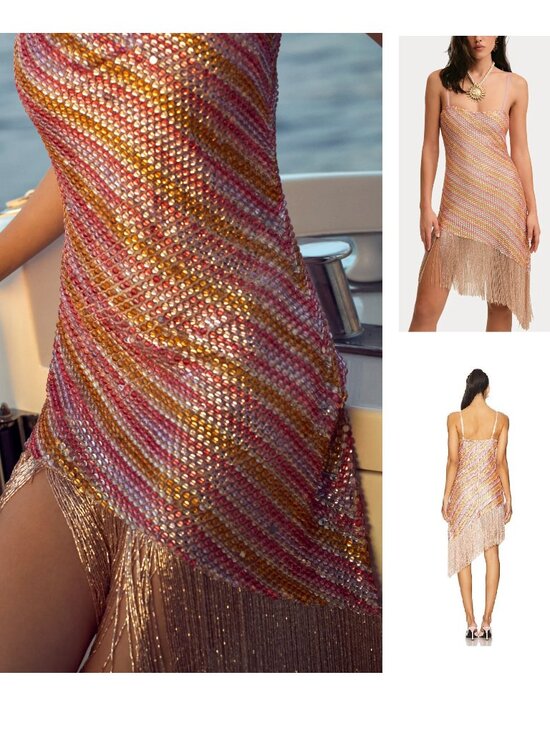For Love And Lemons Dresses & Skirts - NEW $689 FOR LOVE AND LEMONS CAPRI BEADED MINI DRESS SIZE 0